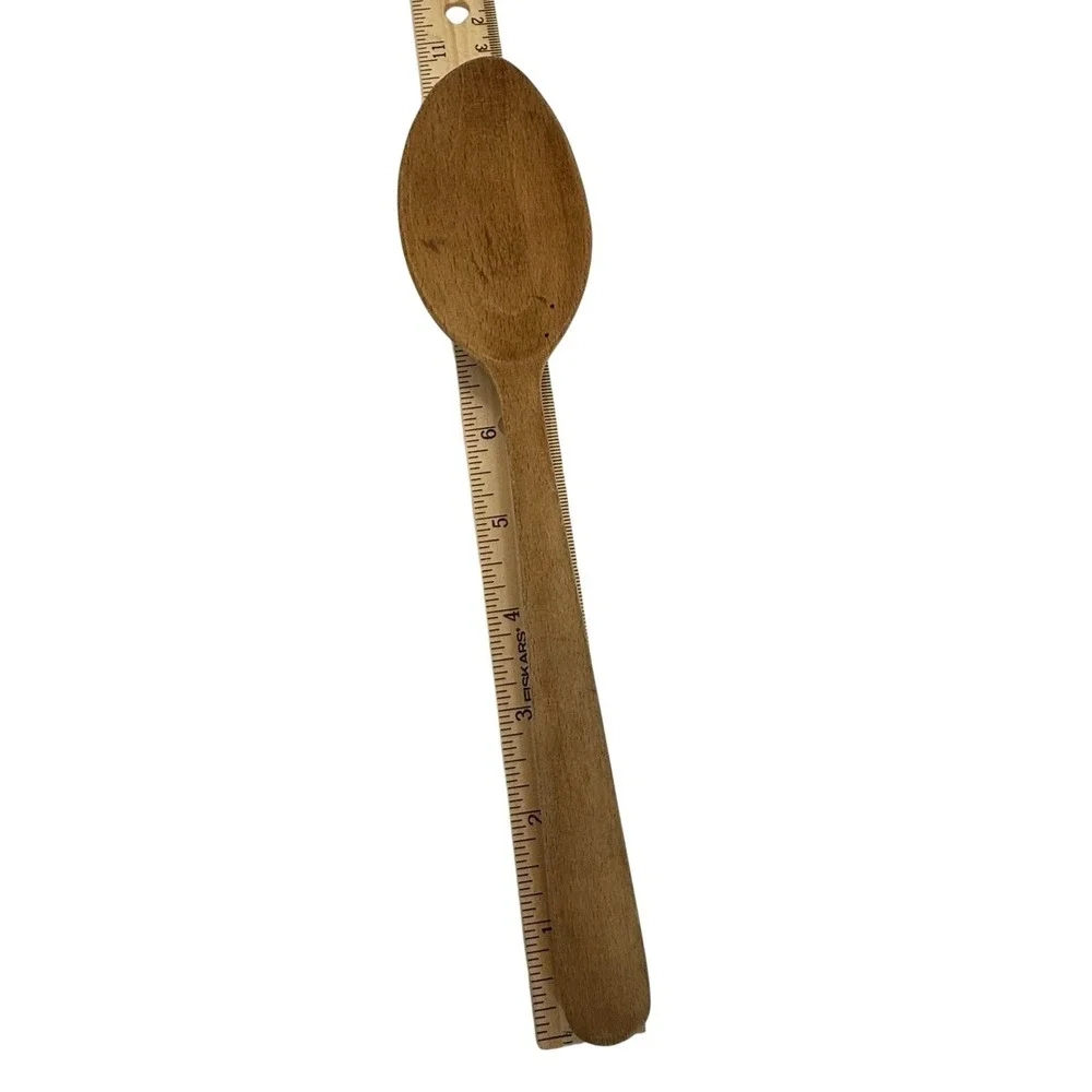 VTG‎ Wooden Spoon Set of 4 Multiple Farmhouse Kitchen Primitive Cooking Utensils